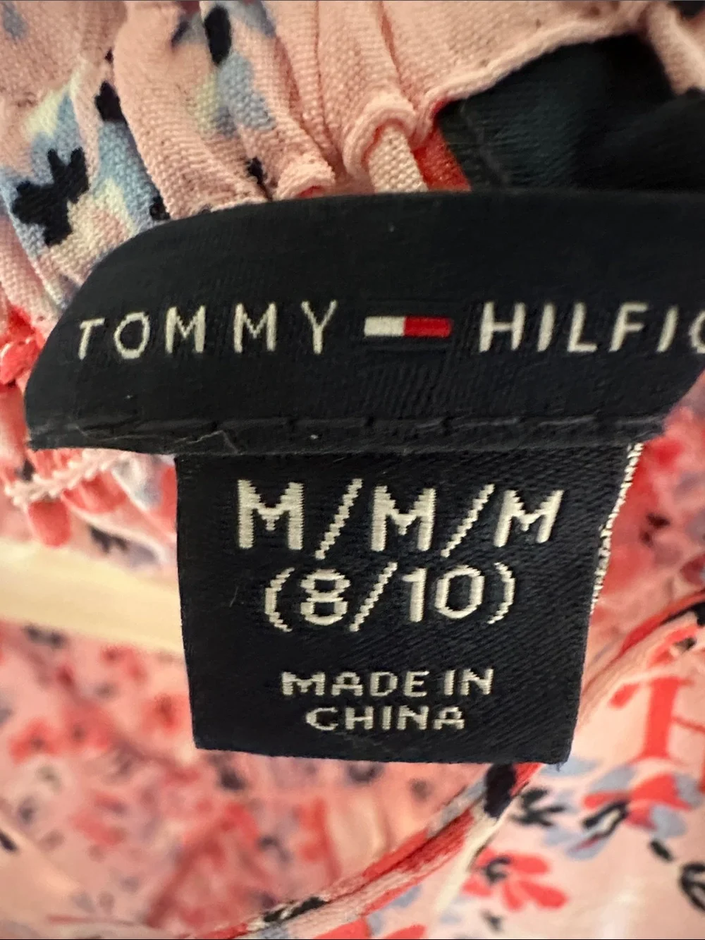 Tommy Hilfiger Girls Pink Floral Ruffle Sundress